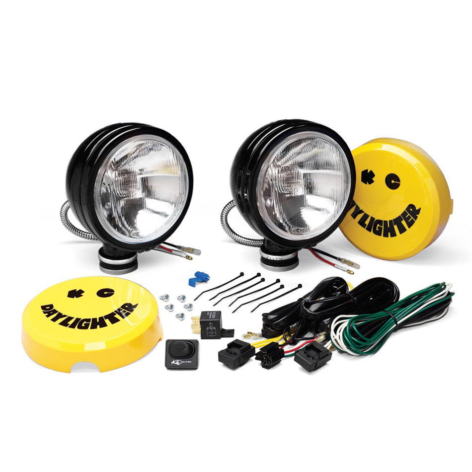 KC HiLiTES 234 Daylighter 6in Spread B lack SS 100w Sys (pr) KC HiLiTES 234