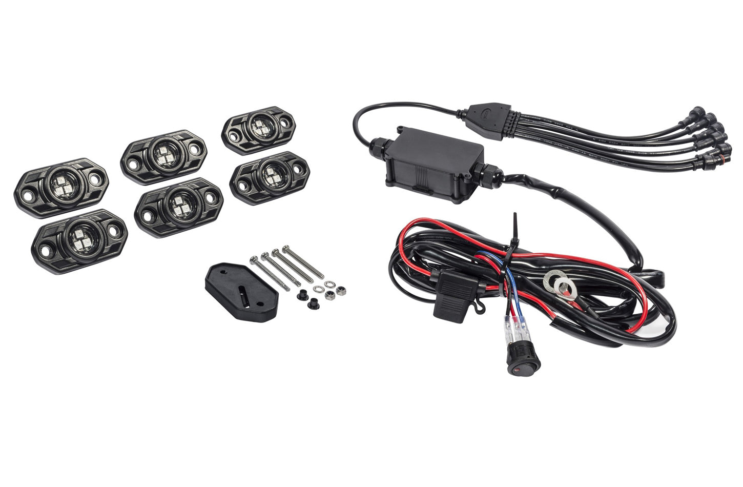 KC HiLiTES 339 CRL 6 PC RGB Rock Light Kit KC HiLiTES 339