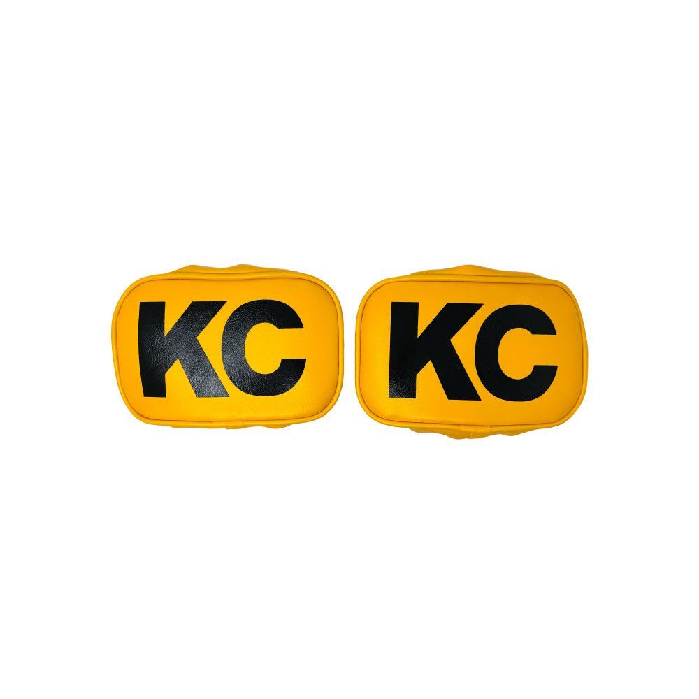 KC HiLiTES 5601 Vinyl Cover 5in x 7in Yellow w/Black Pair KC HiLiTES 5601