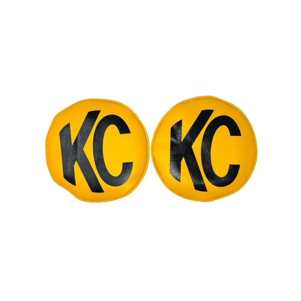KC HiLiTES 5801 Vinyl Cover 8in Round Yellow w/Black Pair KC HiLiTES 5801