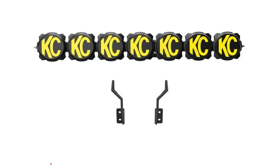 KC HiLiTES 91346 Gravity LED Pro6 Front Bumper 7 Light Bar Kit KC HiLiTES 91346