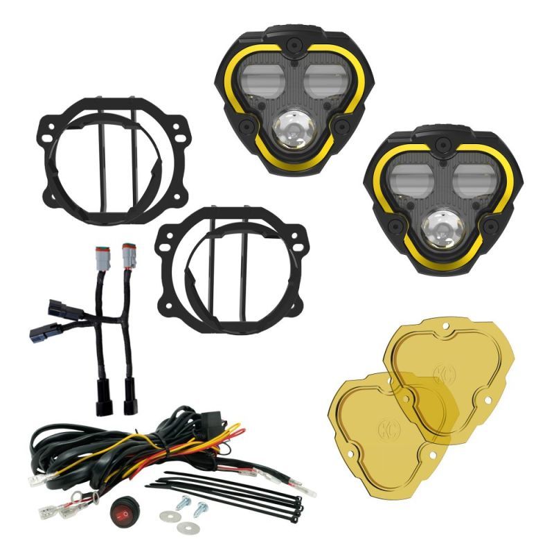 KC HiLiTES 97146 Flex Era 3 Dual Mode SAE Fog Light Kit Pair KC HiLiTES 97146
