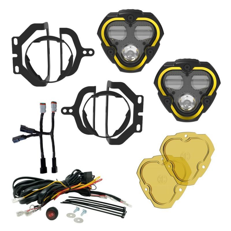KC HiLiTES 97148 Flex Era 3 Dual Mode SAE Fog Light Kit Pair KC HiLiTES 97148