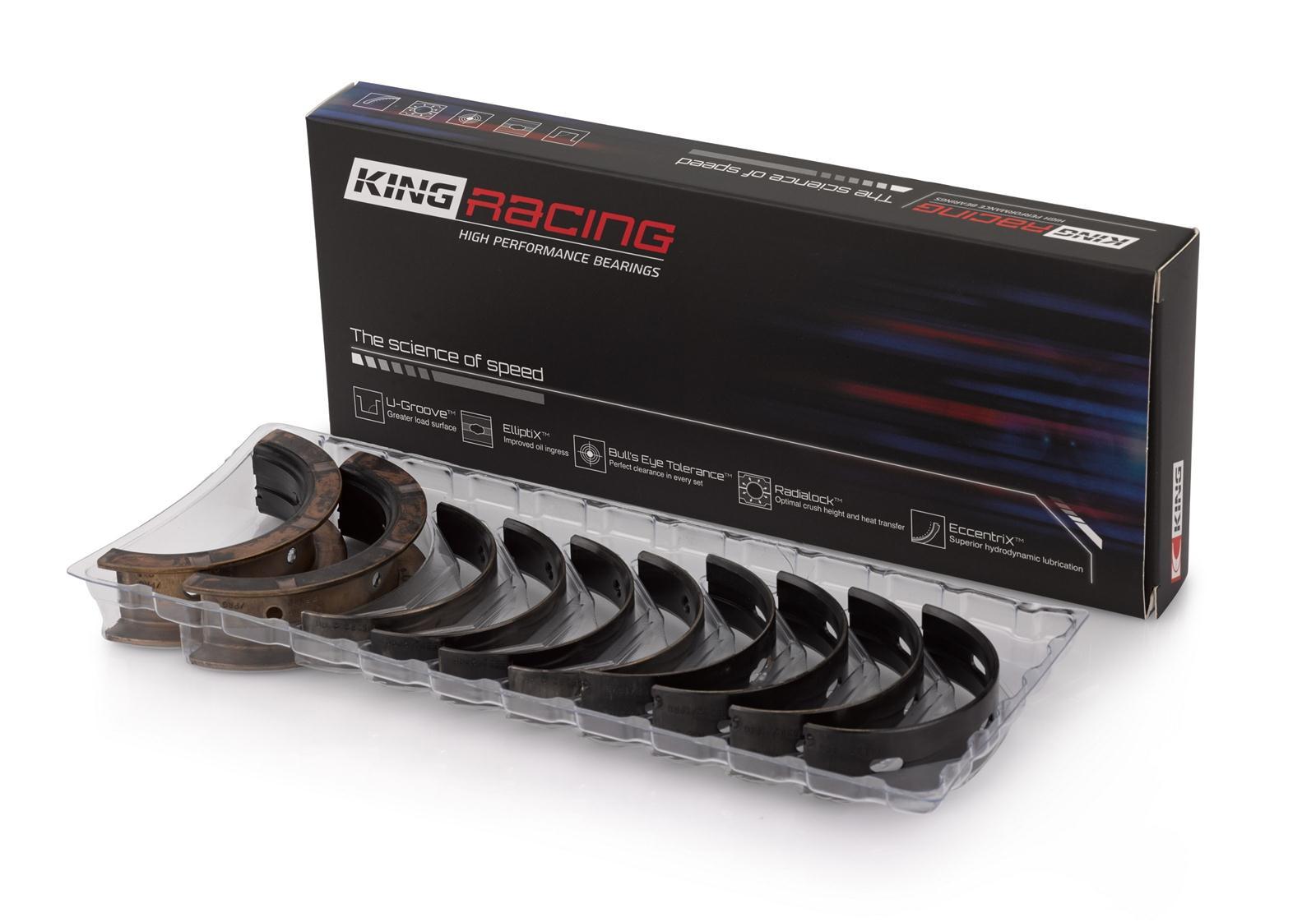 King Engine Bearings MB 529XPC Main Bearing Set - Coated SBF 289-302 King Engine Bearings MB 529XPC