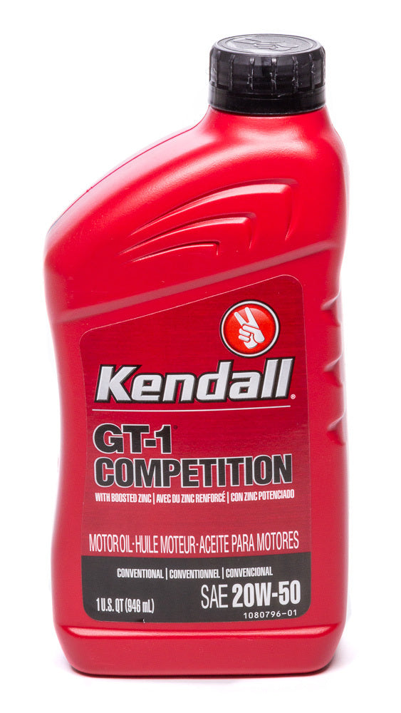 Kendall 1081174 Kendall 20w50 GT-1 High Performance Oil 1qt Kendall 1081174