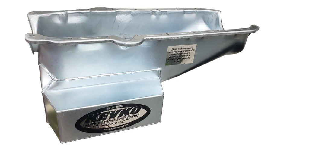 Kevko Racing Oil Pans and Components IMCA87 IMCA Hobby Stock 602 Crate Oil Pan Kevko Racing Oil Pans and Components IMCA87