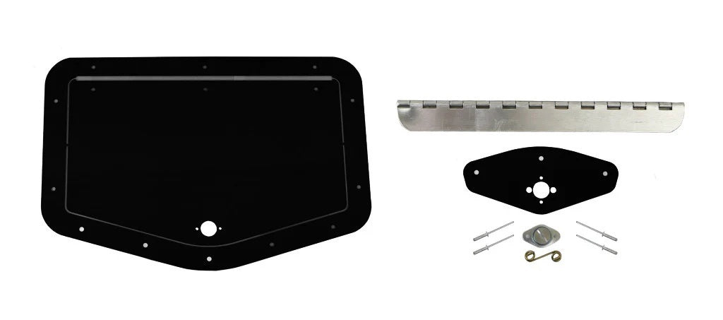 Kevko Racing Oil Pans and Components K8020-BK 6in x 12in Access Panel - Black Kevko Racing Oil Pans and Components K8020-BK
