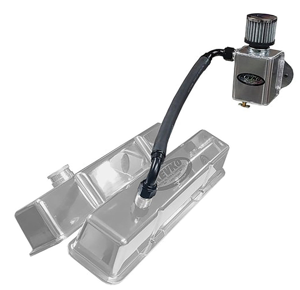Kevko Racing Oil Pans and Components K9085-CRATE Remote Breather Kit w/ 1-3/8in Slip Ons Kevko Racing Oil Pans and Components K9085-CRATE