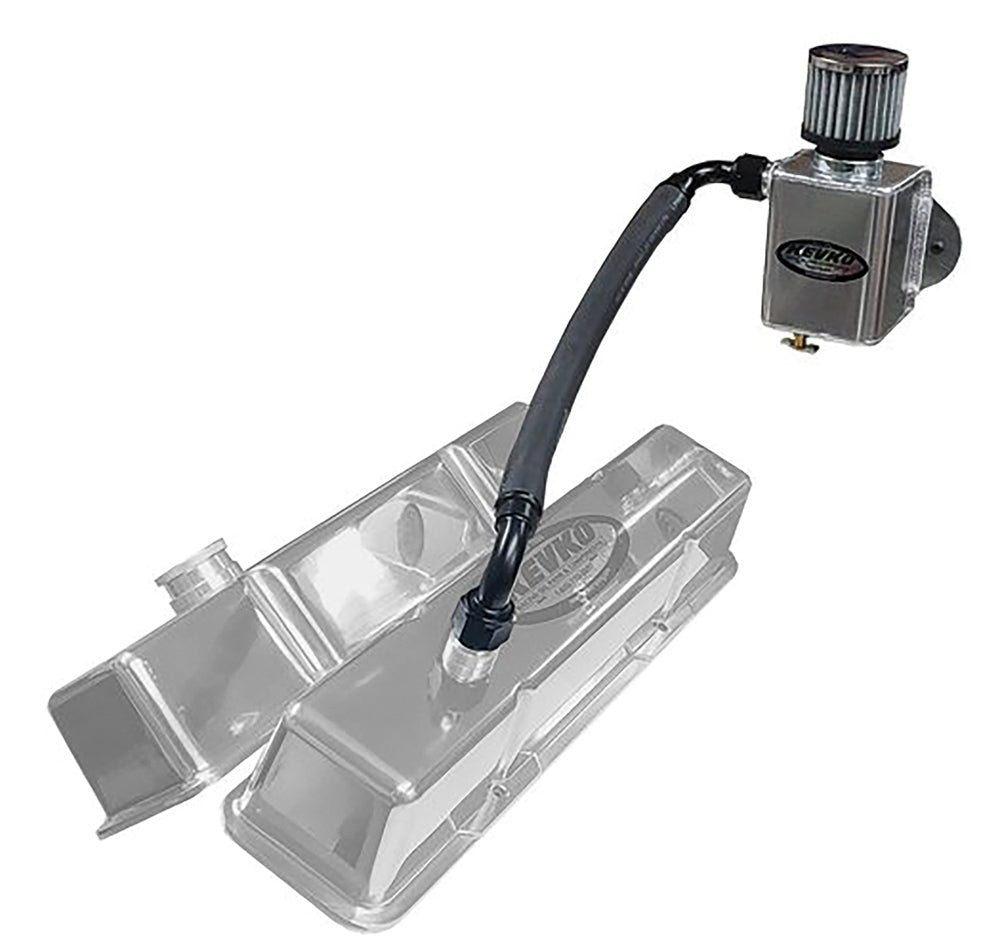 Kevko Racing Oil Pans and Components K9085-OPEN Remote Breather Kit w/ 1-1/2in Slip Ons Kevko Racing Oil Pans and Components K9085-OPEN