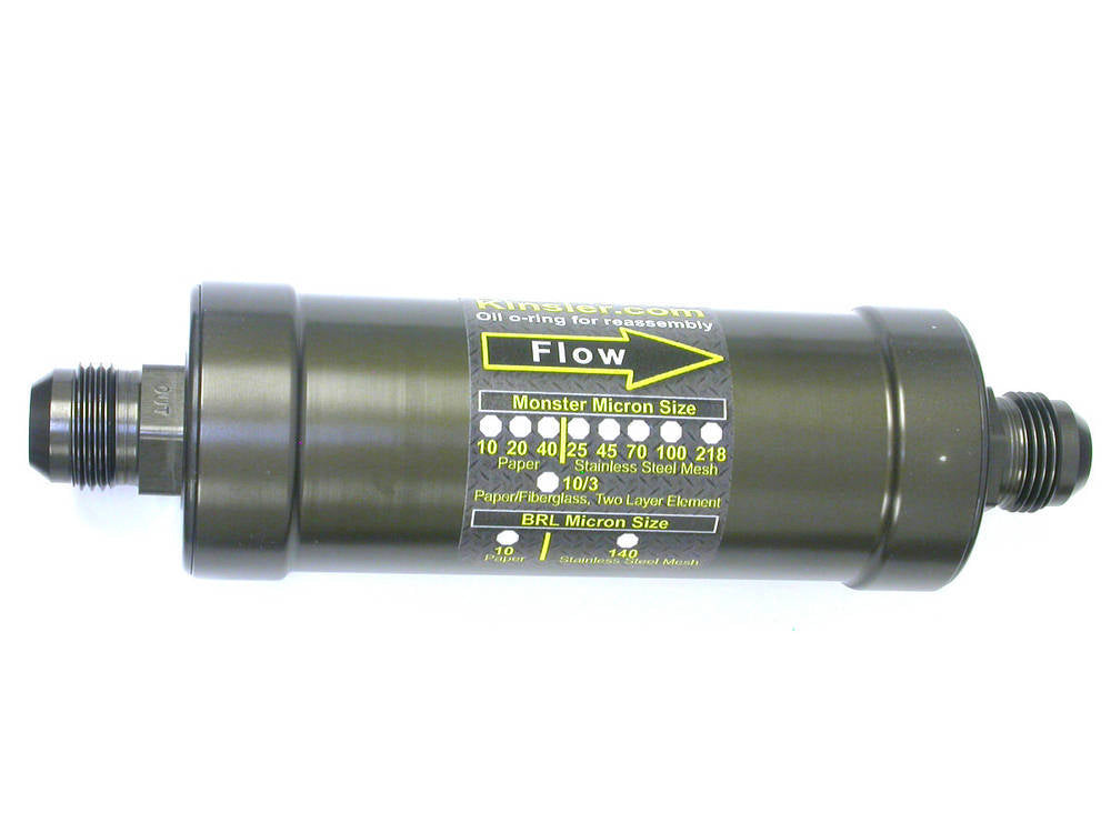Kinsler 8556-100 Filter; in-line 12AN mal e flare ends hard anodiz Kinsler 8556-100