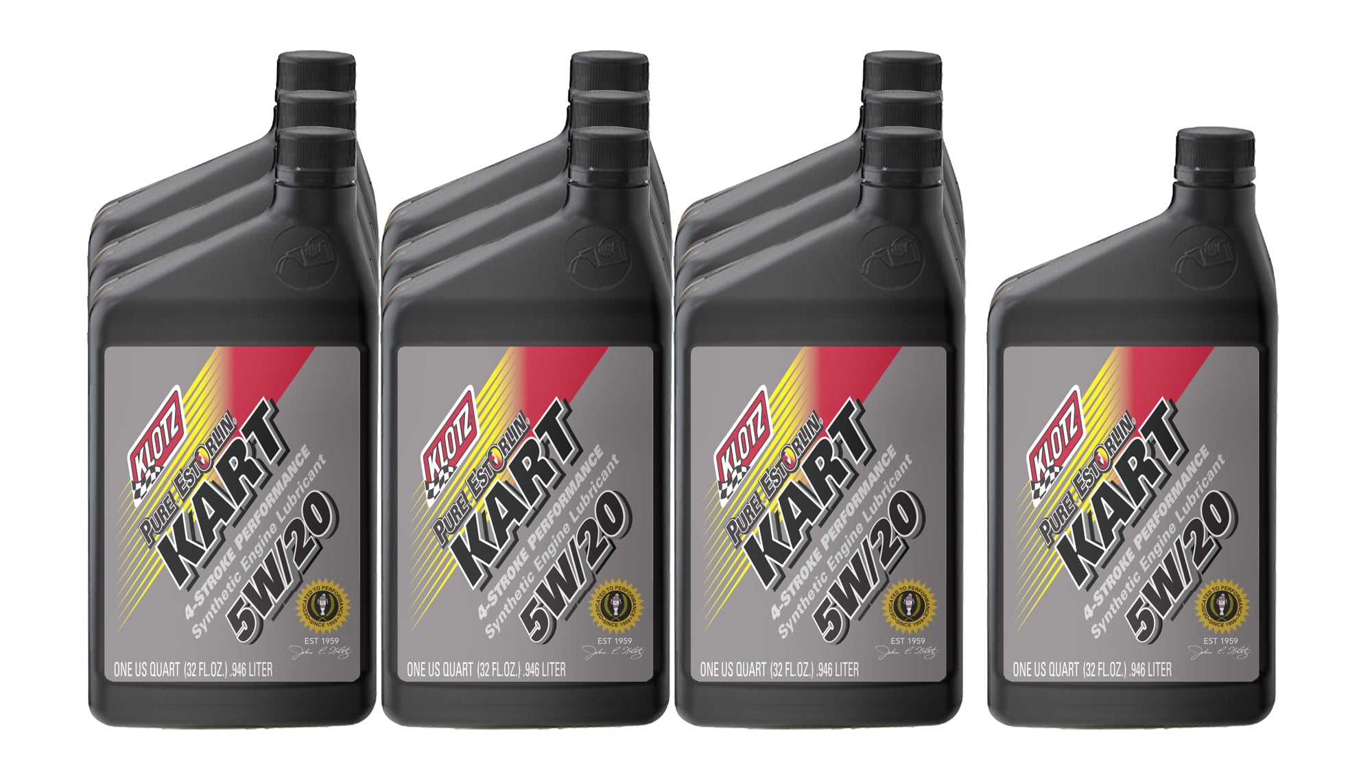 Klotz Oil KE-225 Pure Estorlin Kart 4 Stroke 5w20 Case 10x1Qt Klotz Oil KE-225