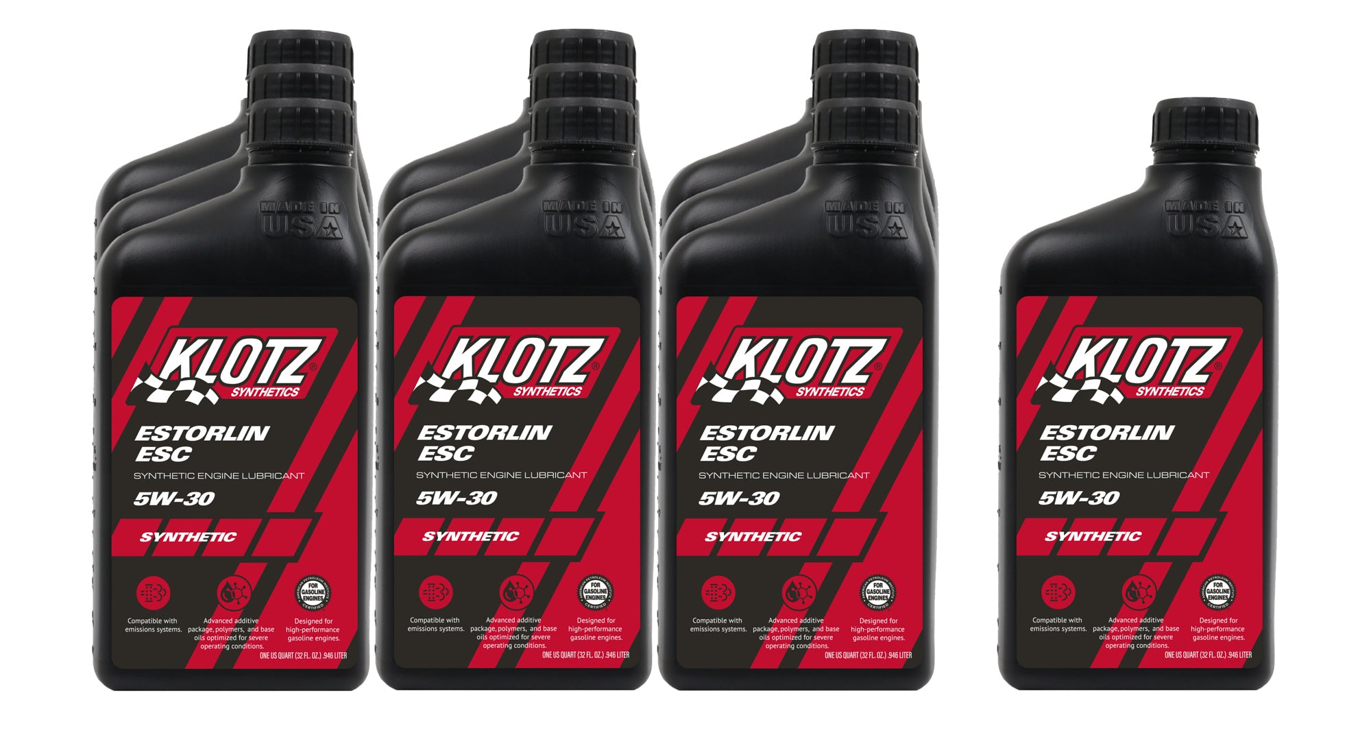 Klotz Oil KE-435 Estorlin ESC 5W-30 Case 1 Quart Klotz Oil KE-435