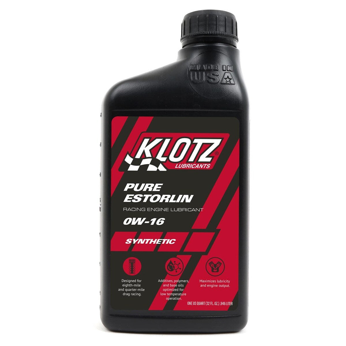 Klotz Oil KLOKE-916 Pure Estorlin Racing Oil Synthetic 1 Quart Klotz Oil KLOKE-916