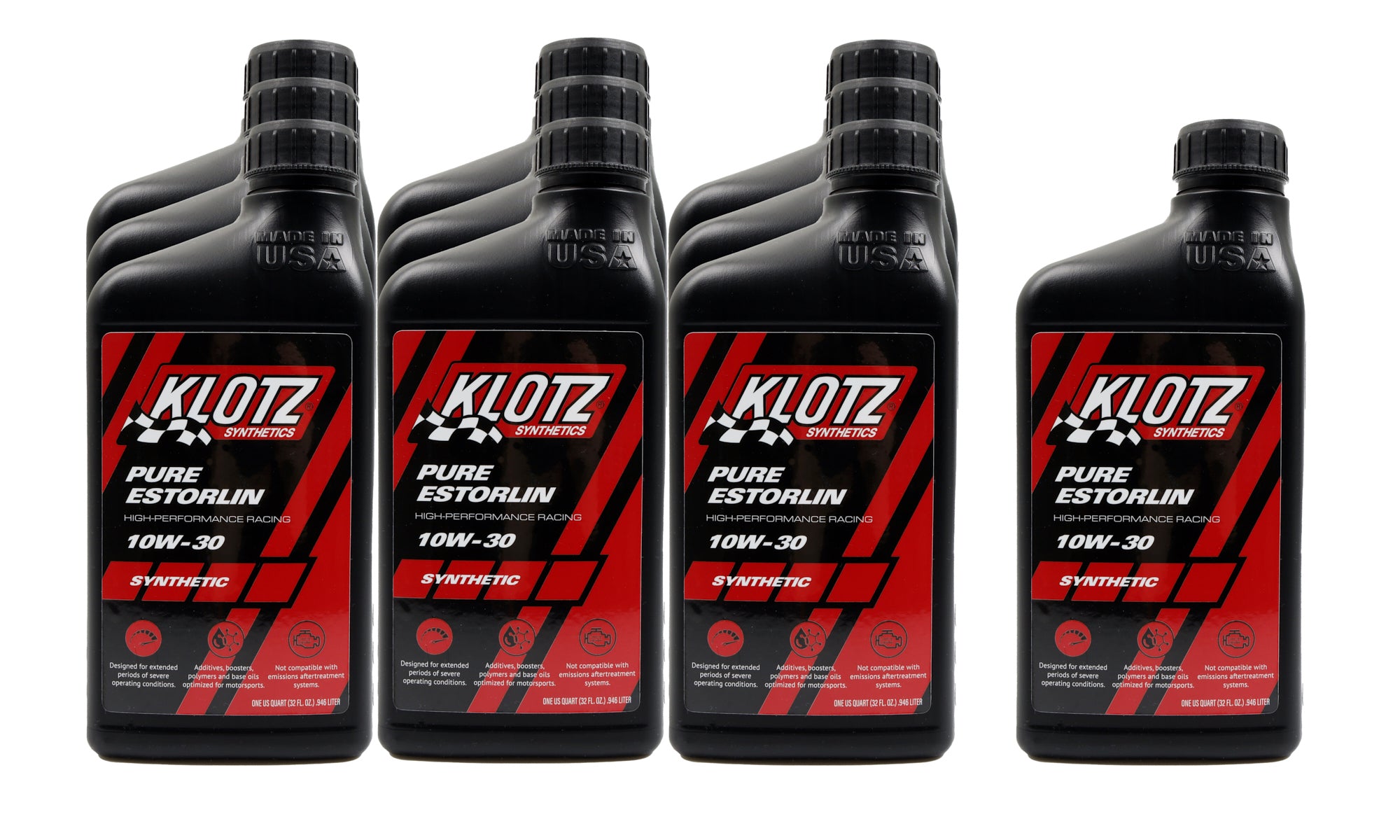 Klotz Oil KE-930 Pure Estorlin Synthetic Oil 10w30 Case 10x1 QT Klotz Oil KE-930
