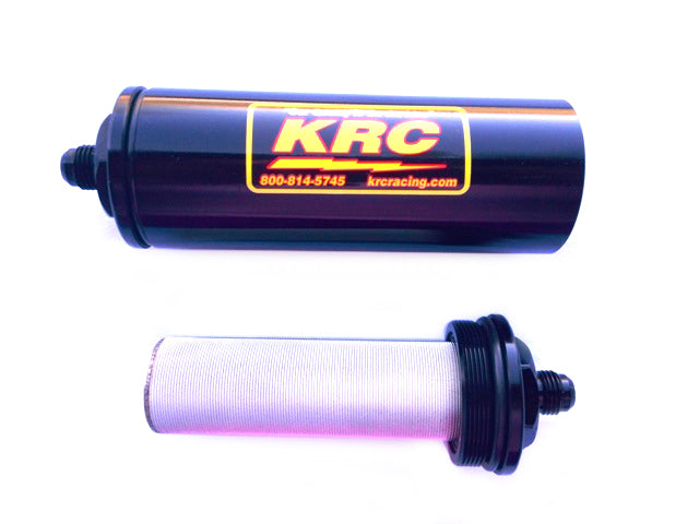 Kluhsman Racing KRC-4706BK #6AN Stainless Fuel Filter Kluhsman Racing KRC-4706BK