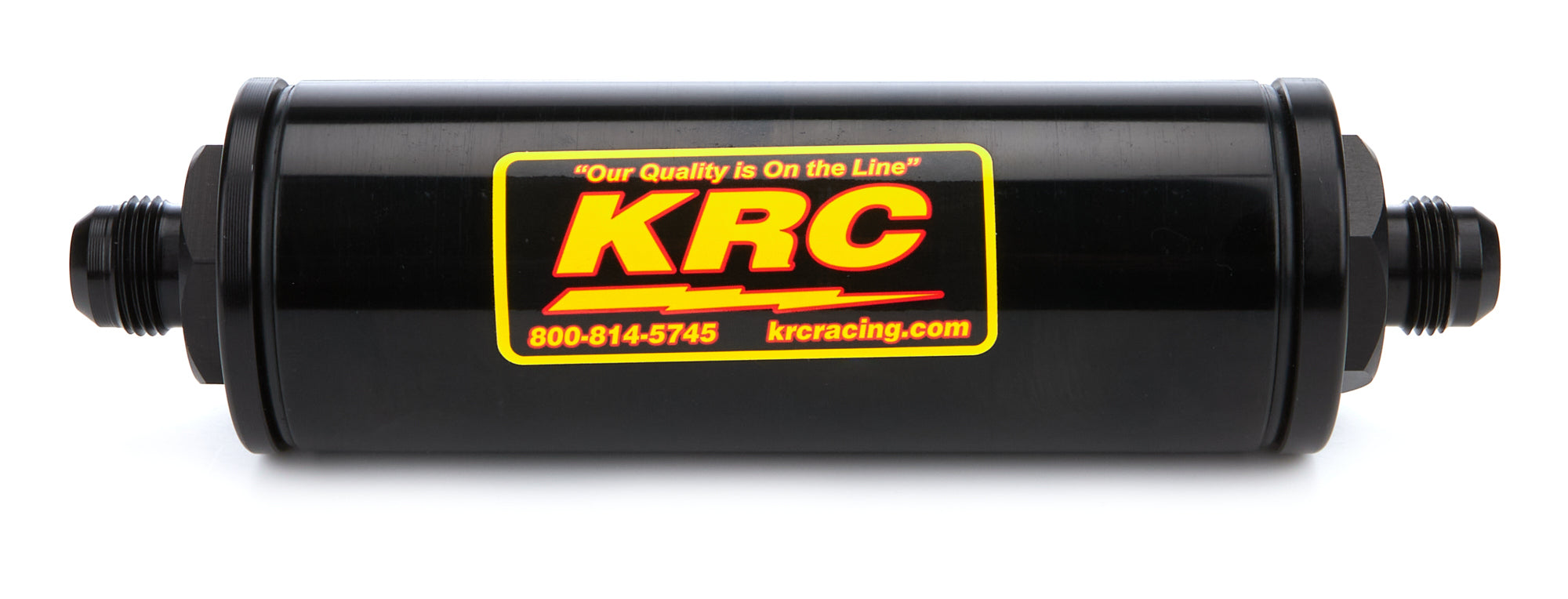 Kluhsman Racing KRC-4708BK #8AN Stainless Fuel Filter Short Kluhsman Racing KRC-4708BK