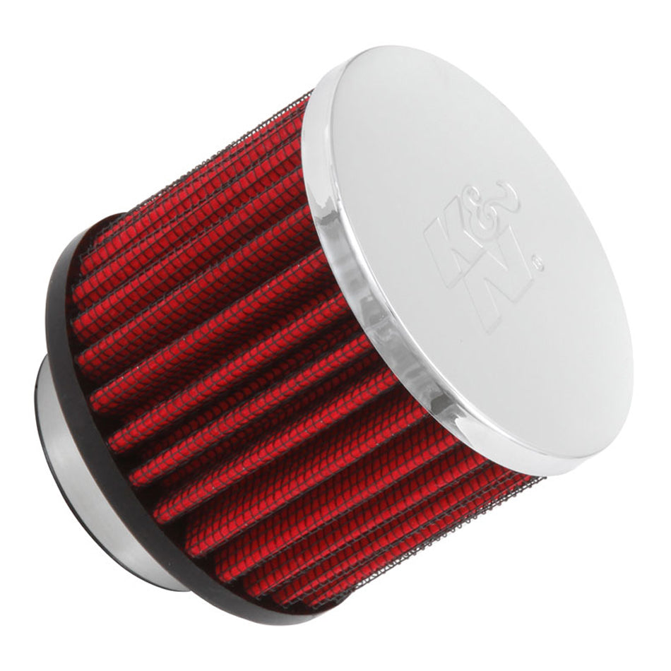 K&N 62-1460 1.5in Breather No Shield Chrome Top K&N 62-1460