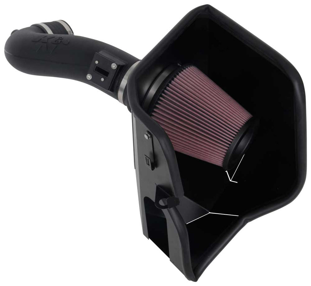 K&N 63-3110 19-   GM P/U 5.3/6.2L Aircharger Kit K&N 63-3110