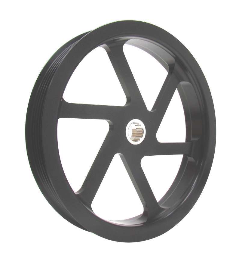 KRC Power Steering KRC 20017600 6.0in 6-Rib Pulley Alum P/S Pump KRC Power Steering KRC 20017600