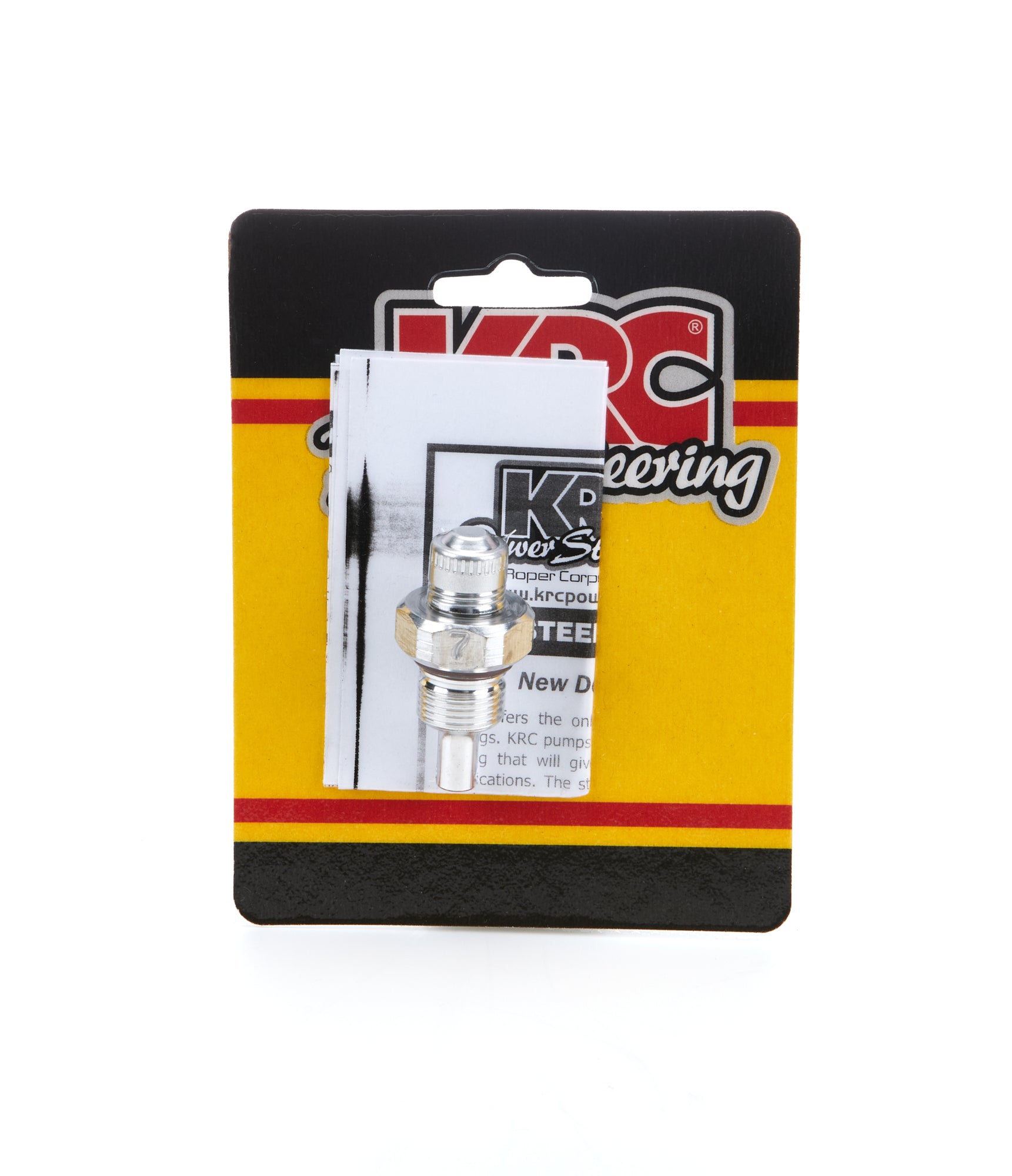 KRC Power Steering KRC 25307000 Alum Flow Valve -6an Male ID - 7 KRC Power Steering KRC 25307000