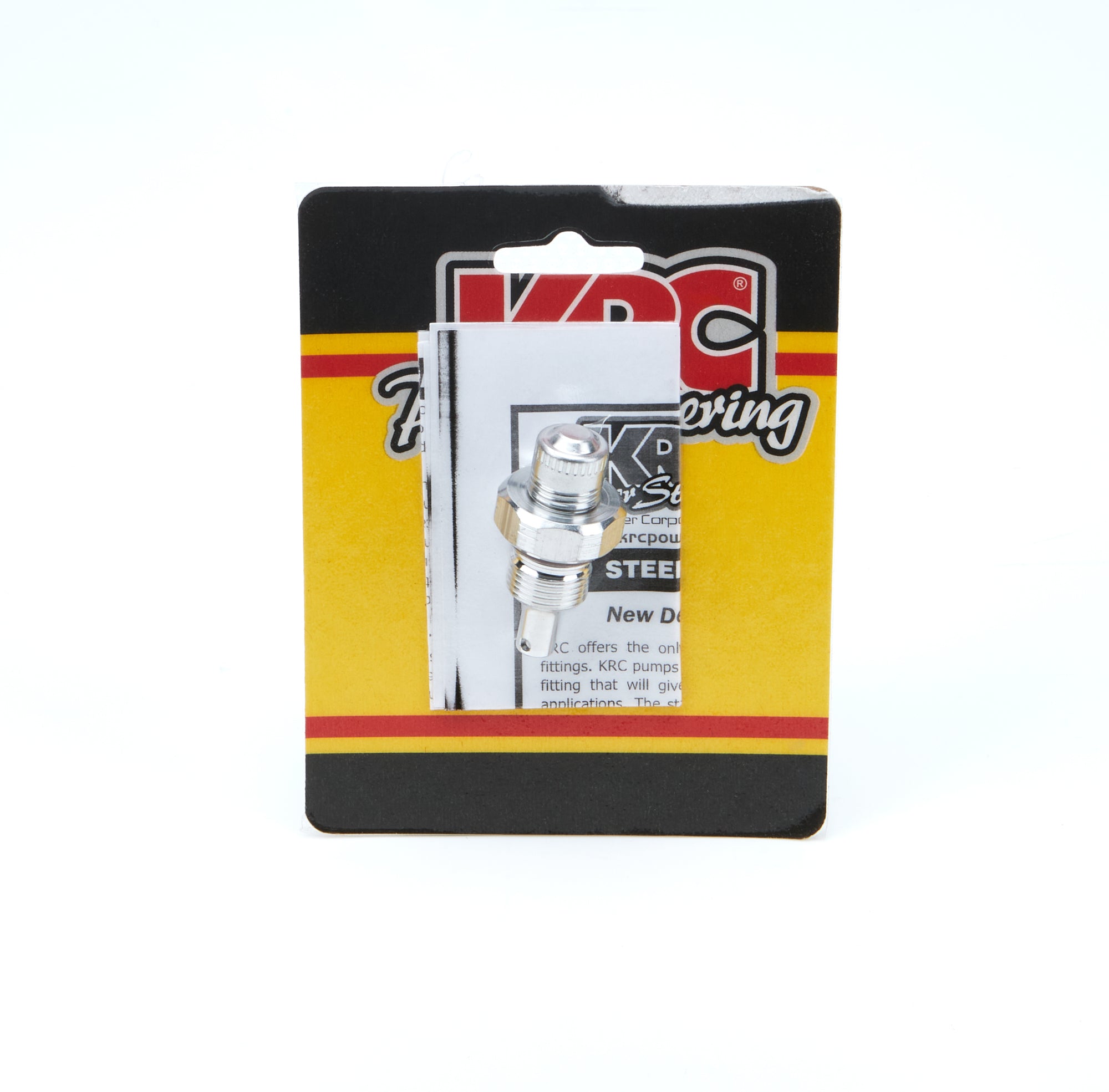 KRC Power Steering KRC 25308000 Alum Flow Valve -6an Male ID Blank KRC Power Steering KRC 25308000