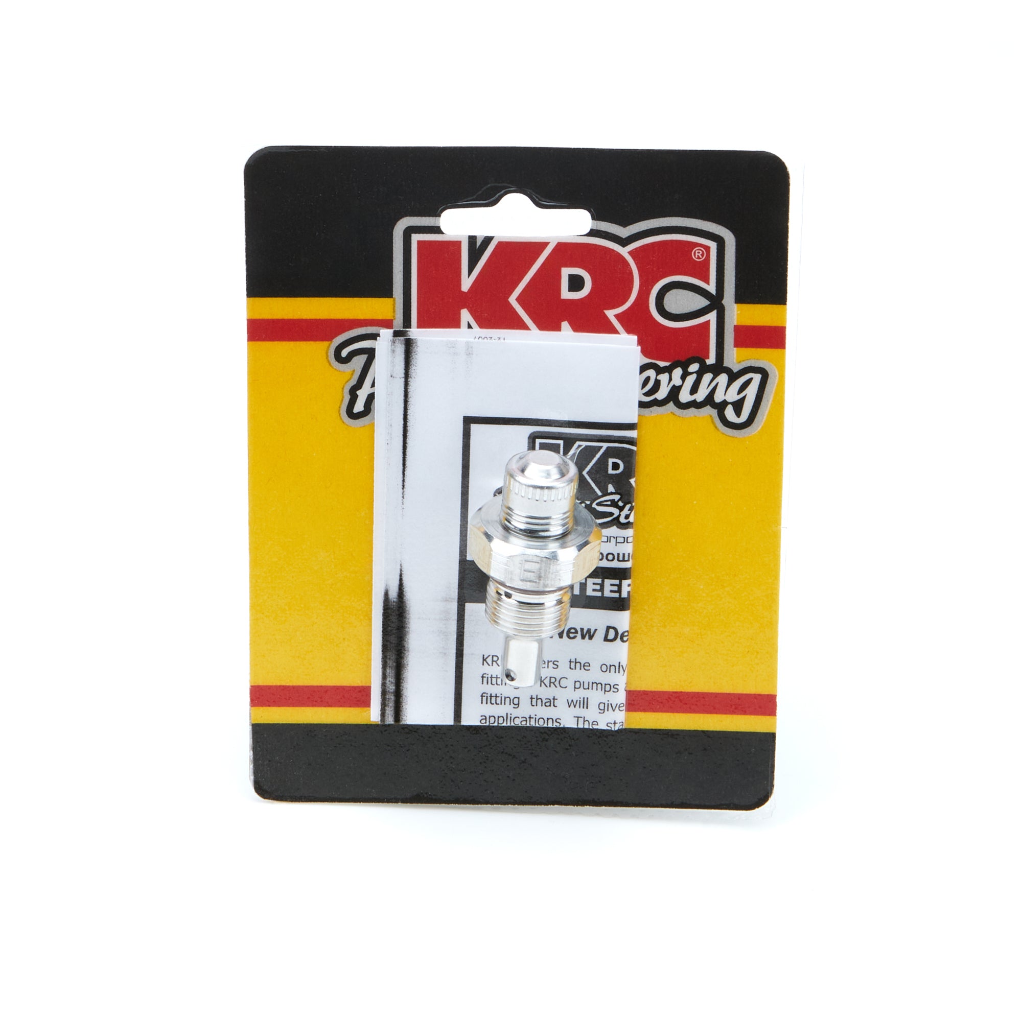 KRC Power Steering KRC 25312000 Alum Flow Valve -6an Male ID - E KRC Power Steering KRC 25312000