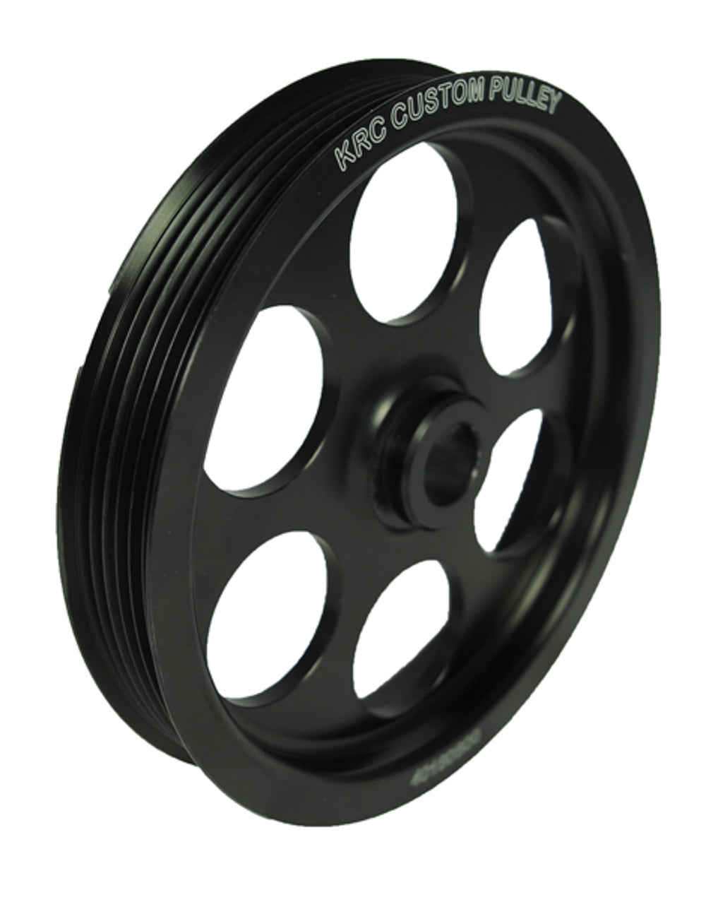 KRC Power Steering KRC 40160600 P/S Pump Pulley 6in Serpentine Press On KRC Power Steering KRC 40160600