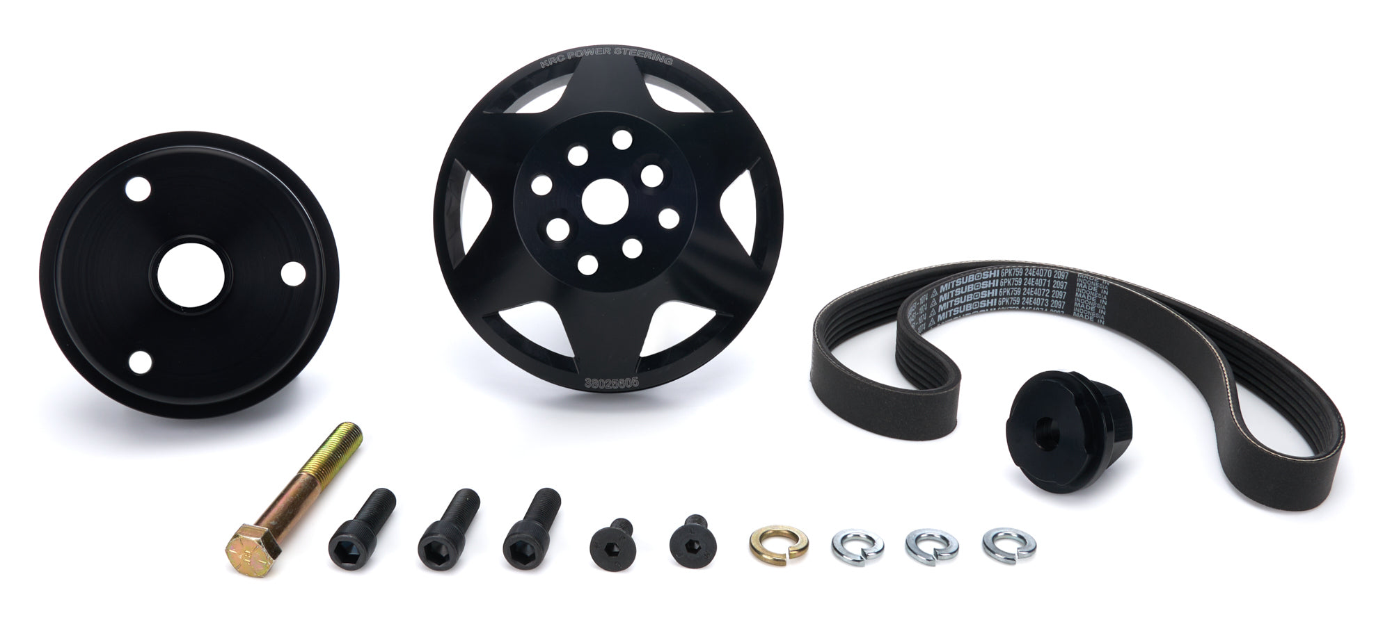 KRC Power Steering KIT 16225605 Serpentine Drive Kit SBC Water Pump KRC Power Steering KIT 16225605