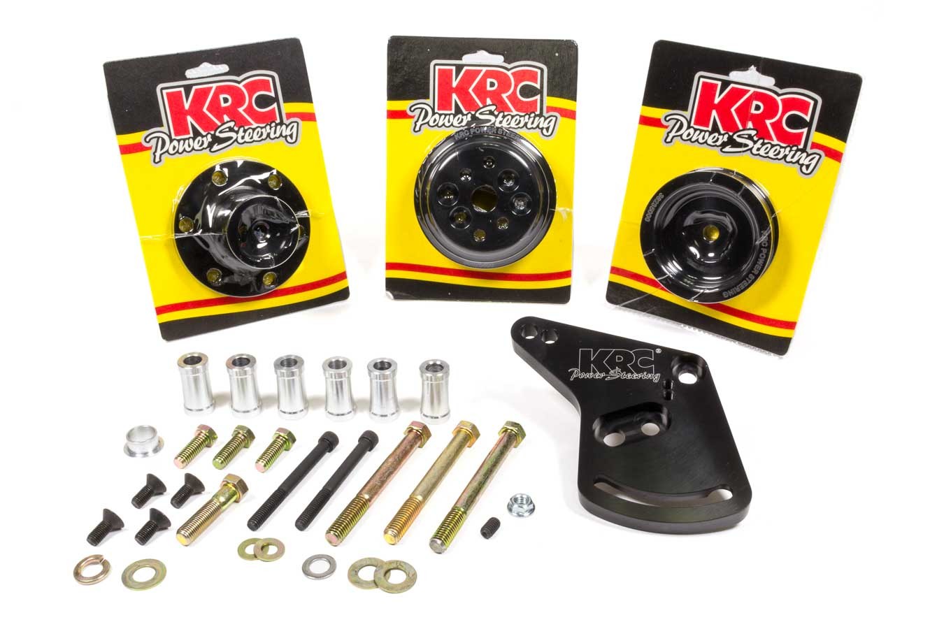KRC Power Steering KIT 66347612 Pulley Kit Serpentine Ford 347SR/JR 12% Red. KRC Power Steering KIT 66347612
