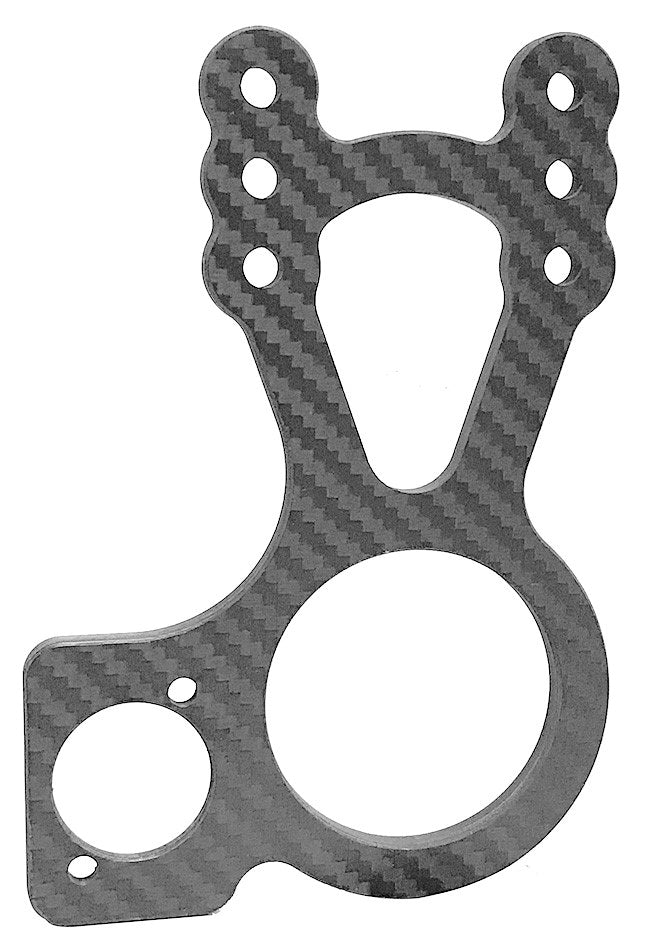 King Racing Products 1481 Carbon Steering Mount Left Side Shut Off King Racing Products 1481
