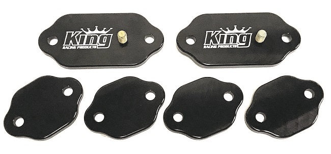 King Racing Products 2105 Exhaust Cover Kit Billet Standard Port King Racing Products 2105