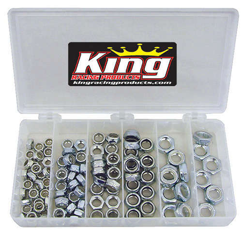 King Racing Products 2700 1/2in Steel Nut Kit 105pc King Racing Products 2700