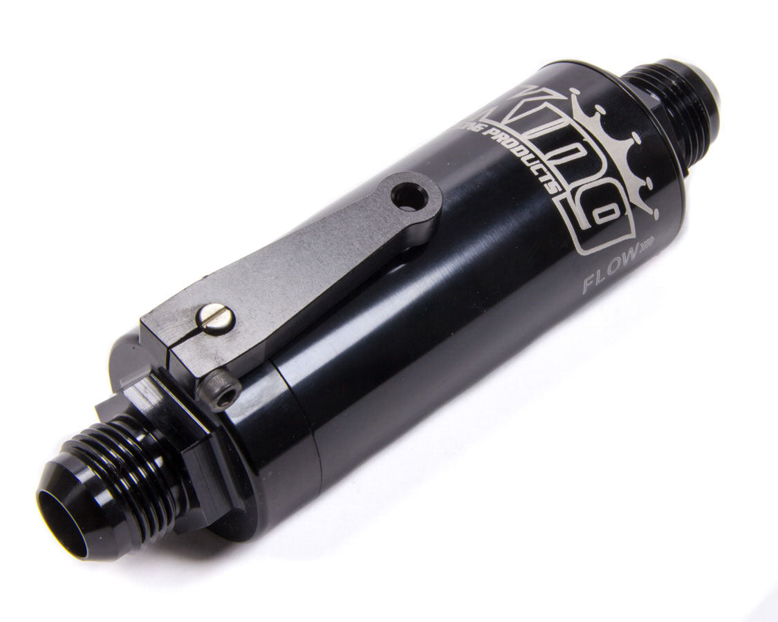 King Racing Products 4340 Fuel Filter w/Shut Off -12an King Racing Products 4340