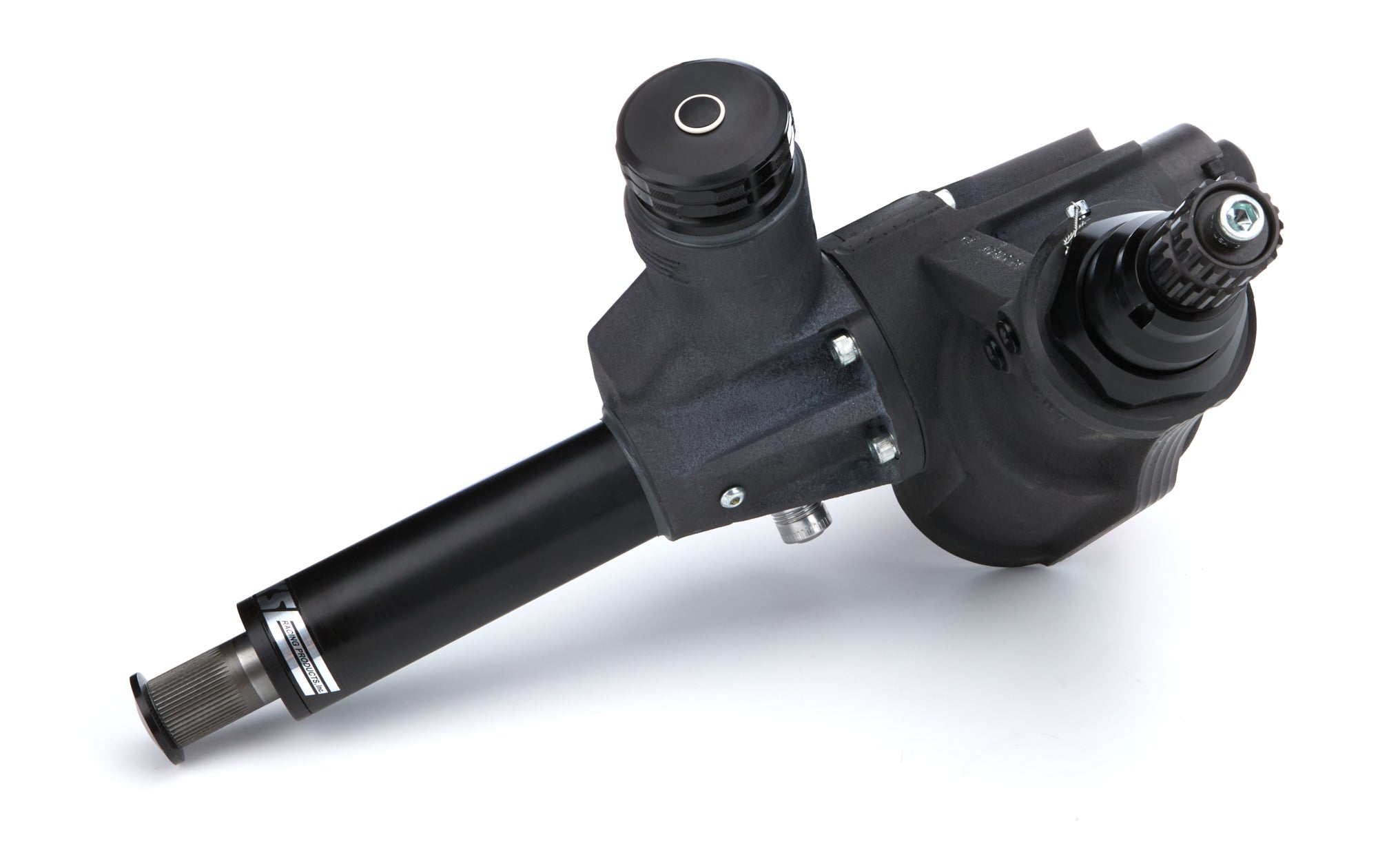 KSE Racing KSGEN2L-3460B Dirt Midget Steering Box Black 40in Servo Valve KSE Racing KSGEN2L-3460B