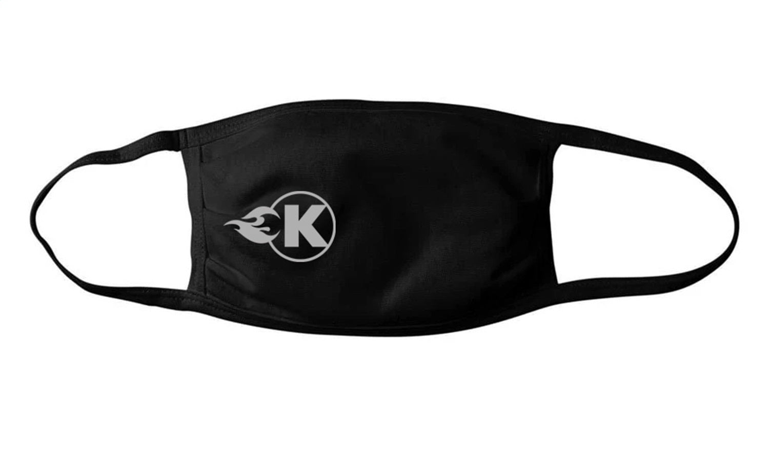 Kooks Custom Headers KW-100642 Kooks Black Face Mask with Silver K-Flame Logo Kooks Custom Headers KW-100642