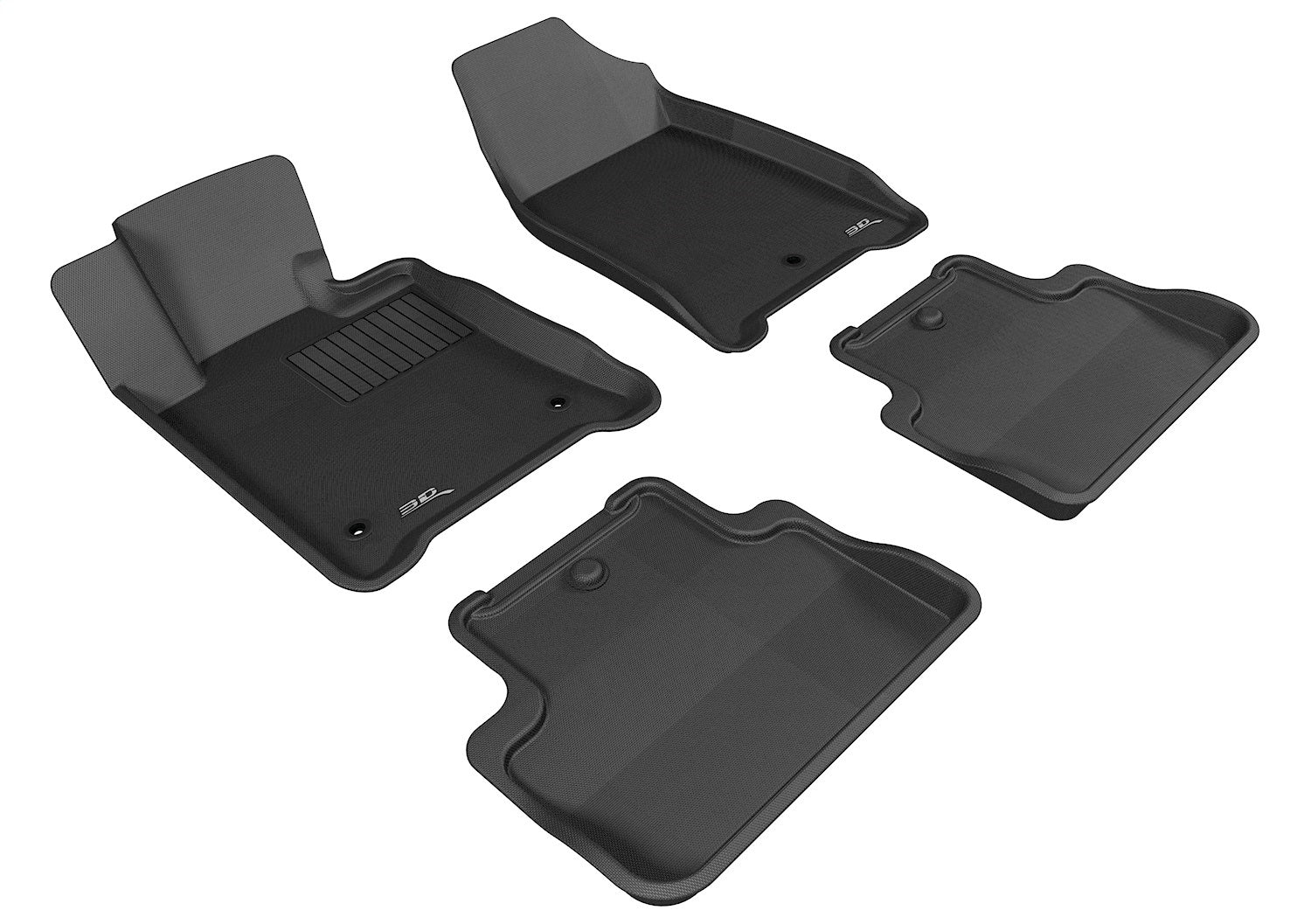 3D MAXpider L1AC00301509 KAGU Floor Mat; Black; 4 pc.; Front and Rear; [Available While Supplies Last]; 3D MAXpider L1AC00301509