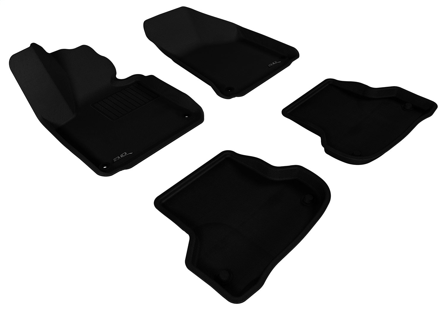 3D MAXpider L1AD00501509 KAGU Floor Mat; Black; 4 pc.; Front and Rear; [Available While Supplies Last]; 3D MAXpider L1AD00501509