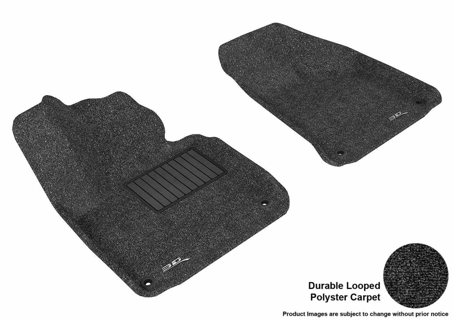 3D MAXpider L1AD00512209 CLASSIC Floor Mat; Black; 2 pc.; Front; [Available While Supplies Last]; 3D MAXpider L1AD00512209