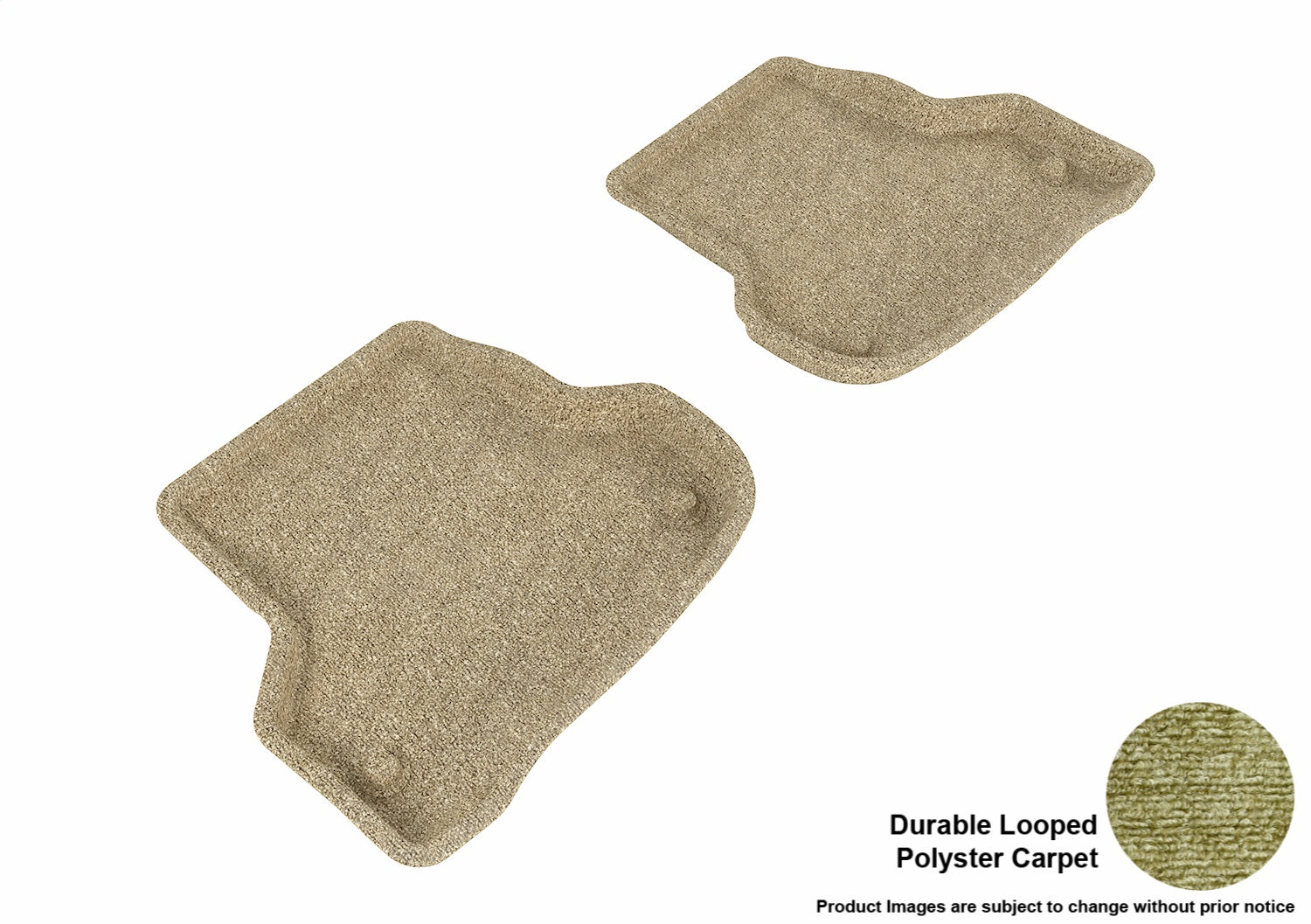 3D MAXpider L1AD00522202 CLASSIC Floor Mat; Tan; 2 pc.; Rear; [Available While Supplies Last]; 3D MAXpider L1AD00522202