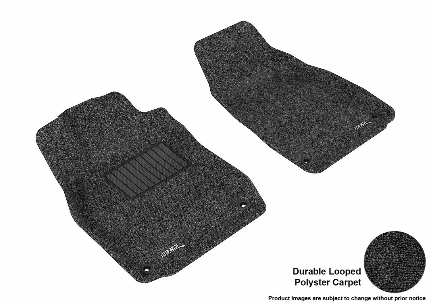 3D MAXpider L1AD00612209 CLASSIC Floor Mat; Black; 2 pc.; Front; [Available While Supplies Last]; 3D MAXpider L1AD00612209