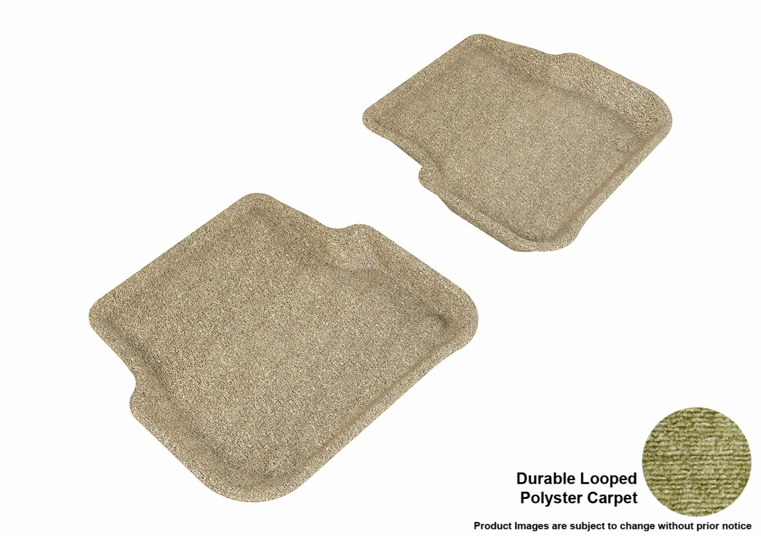 3D MAXpider L1AD00622202 CLASSIC Floor Mat; Tan; 2 pc.; Rear; [Available While Supplies Last]; 3D MAXpider L1AD00622202