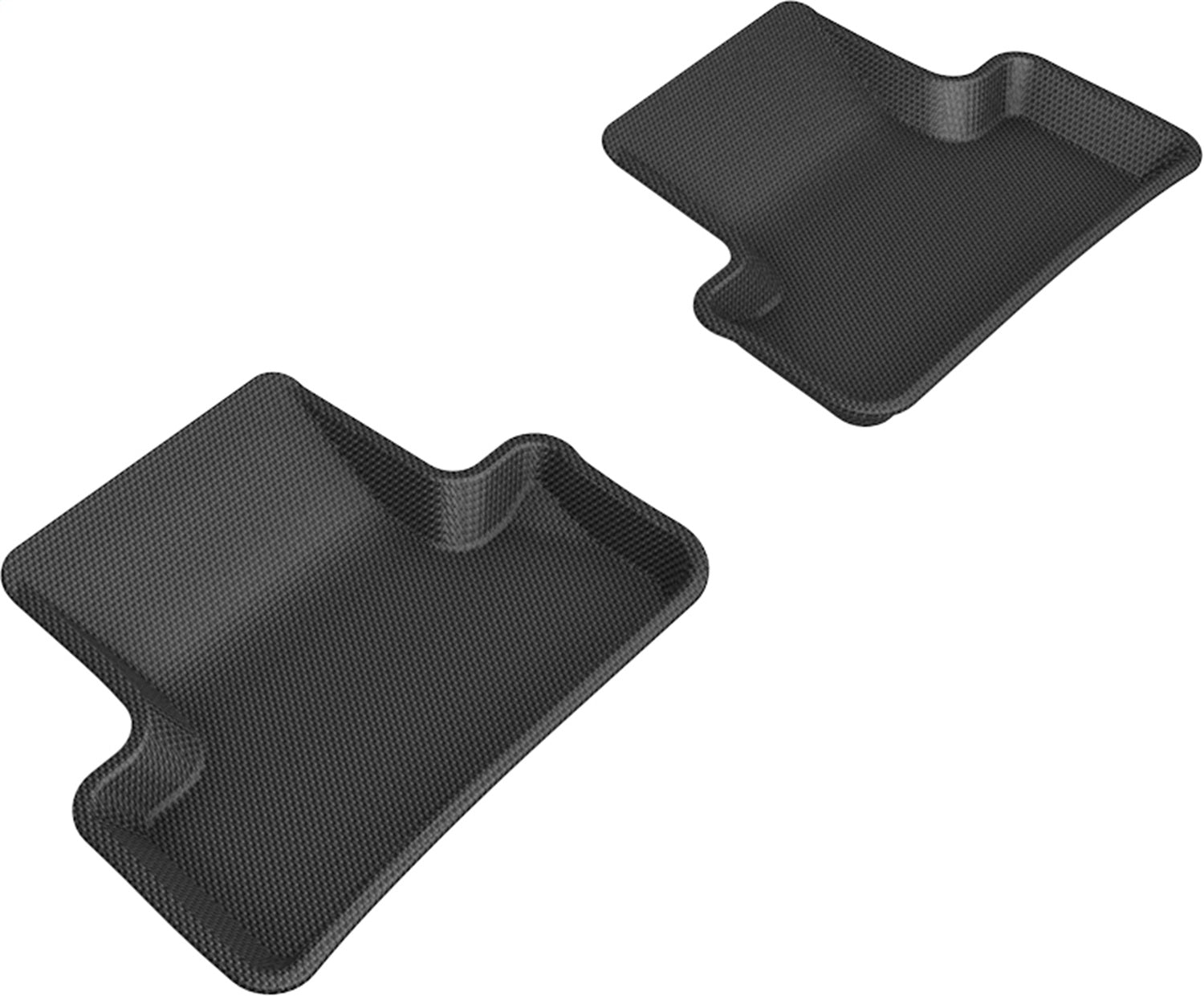 3D MAXpider L1AD00921509 KAGU Floor Mat; Black; 2 pc.; Rear; 3D MAXpider L1AD00921509