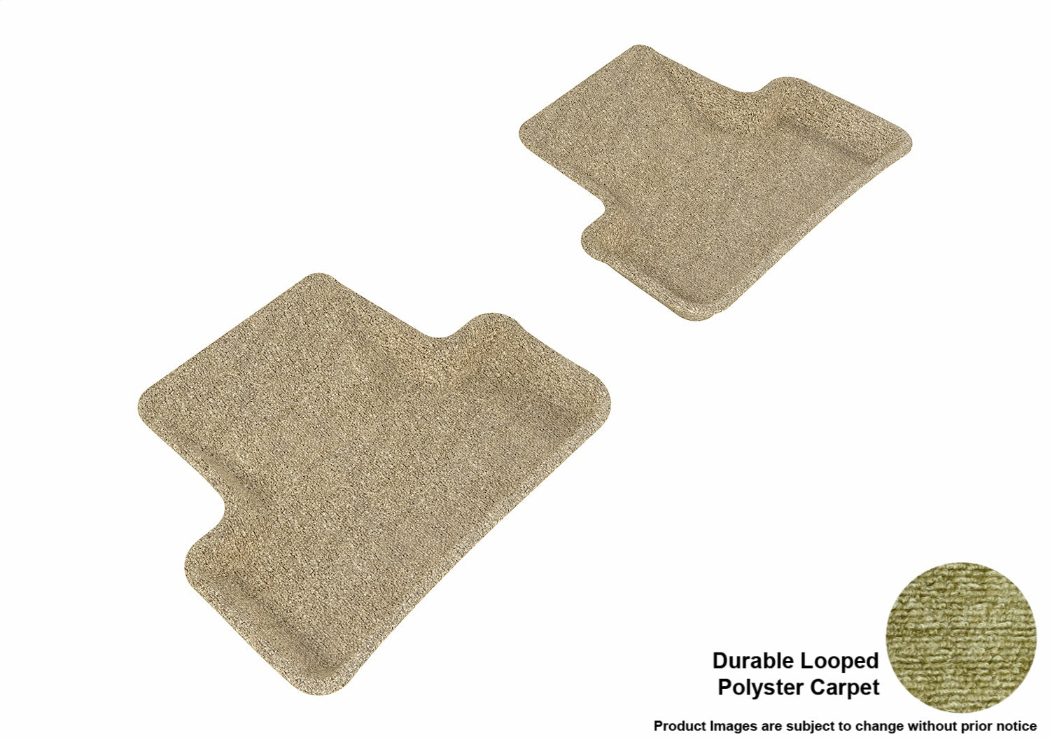 3D MAXpider L1AD00922202 CLASSIC Floor Mat; Tan; 2 pc.; Rear; [Available While Supplies Last]; 3D MAXpider L1AD00922202