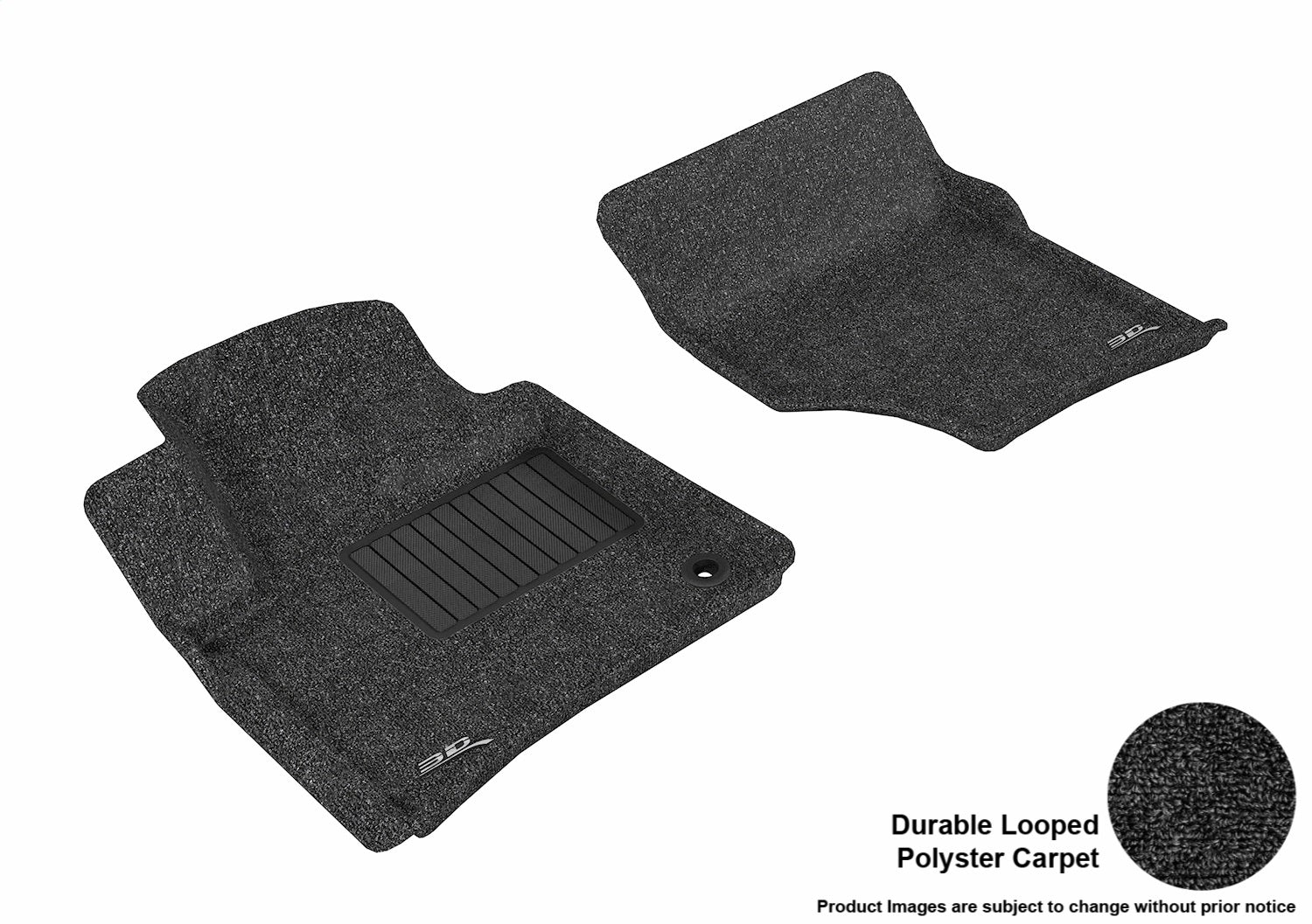 3D MAXpider L1AD02612209 CLASSIC Floor Mat; Black; 2 pc.; Front; [Available While Supplies Last]; 3D MAXpider L1AD02612209