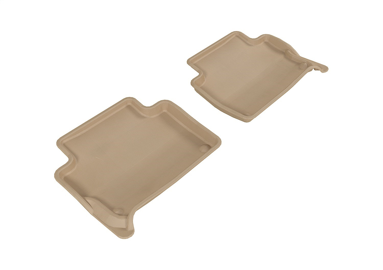 3D MAXpider L1AD02621502 KAGU Floor Mat; Tan; 2 pc.; Rear; 3D MAXpider L1AD02621502