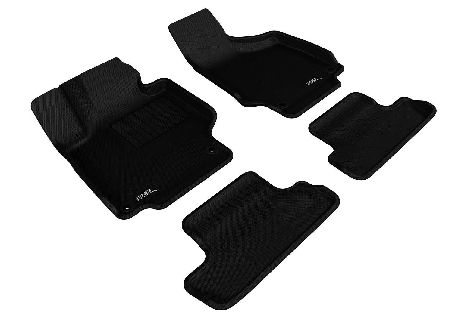 3D MAXpider L1AD02901509 KAGU Floor Mat; Black; 4 pc.; Front and Rear; [Available While Supplies Last]; 3D MAXpider L1AD02901509