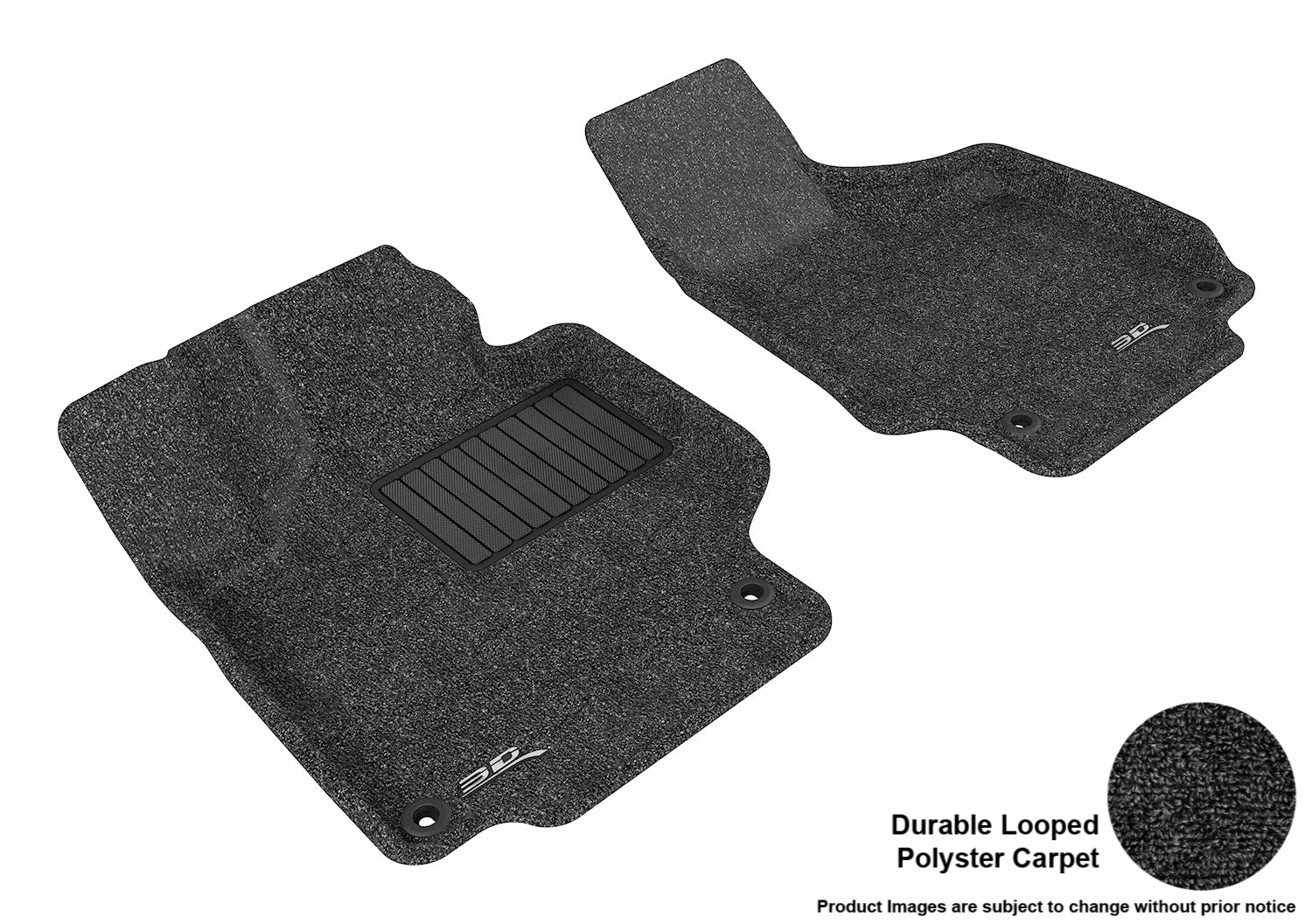 3D MAXpider L1AD02912209 CLASSIC Floor Mat; Black; 2 pc.; Front; [Available While Supplies Last]; 3D MAXpider L1AD02912209