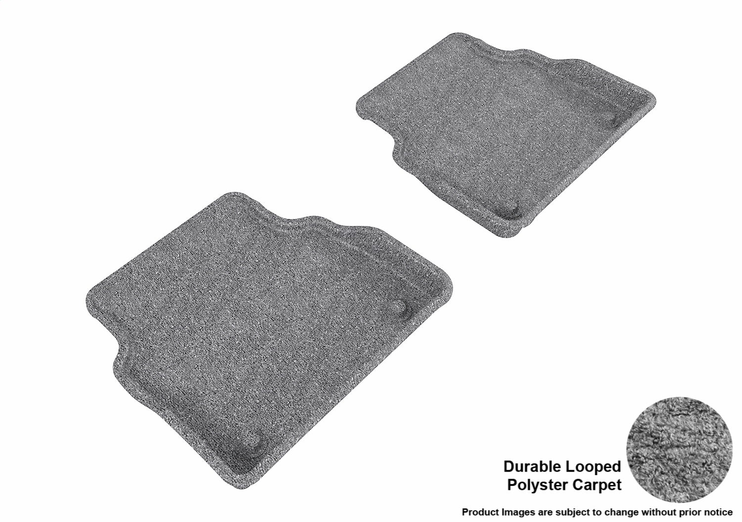 3D MAXpider L1AD03122201 CLASSIC Floor Mat; Gray; 2 pc.; Rear; [Available While Supplies Last]; 3D MAXpider L1AD03122201
