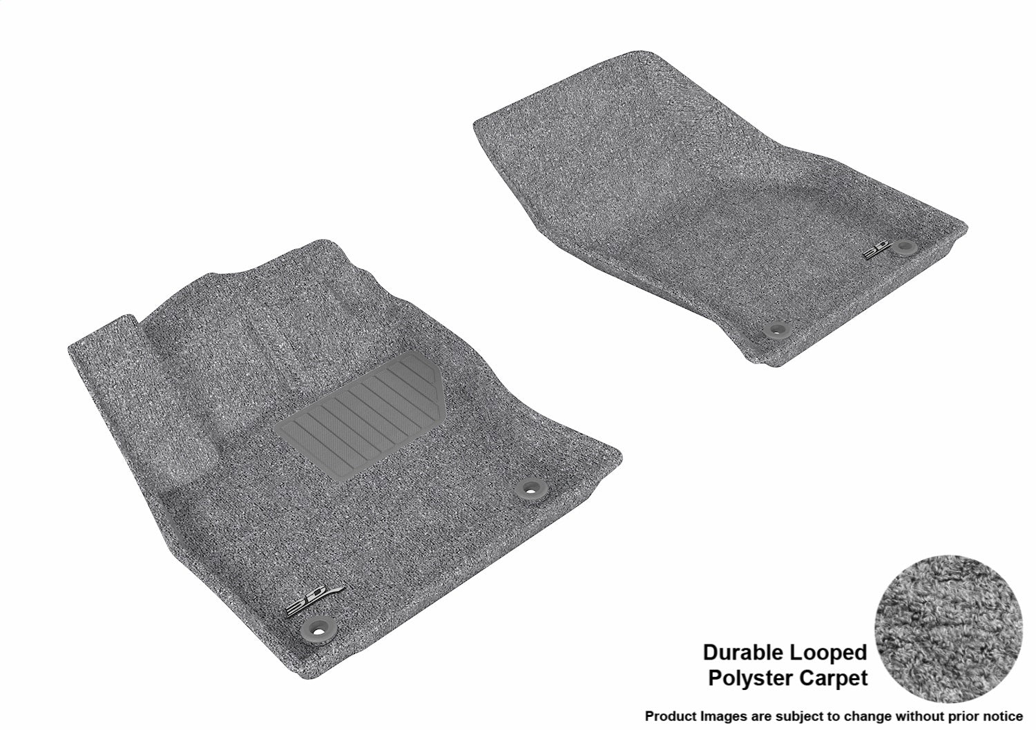 3D MAXpider L1AD03312201 CLASSIC Floor Mat; Gray; 2 pc.; Front; [Available While Supplies Last]; 3D MAXpider L1AD03312201