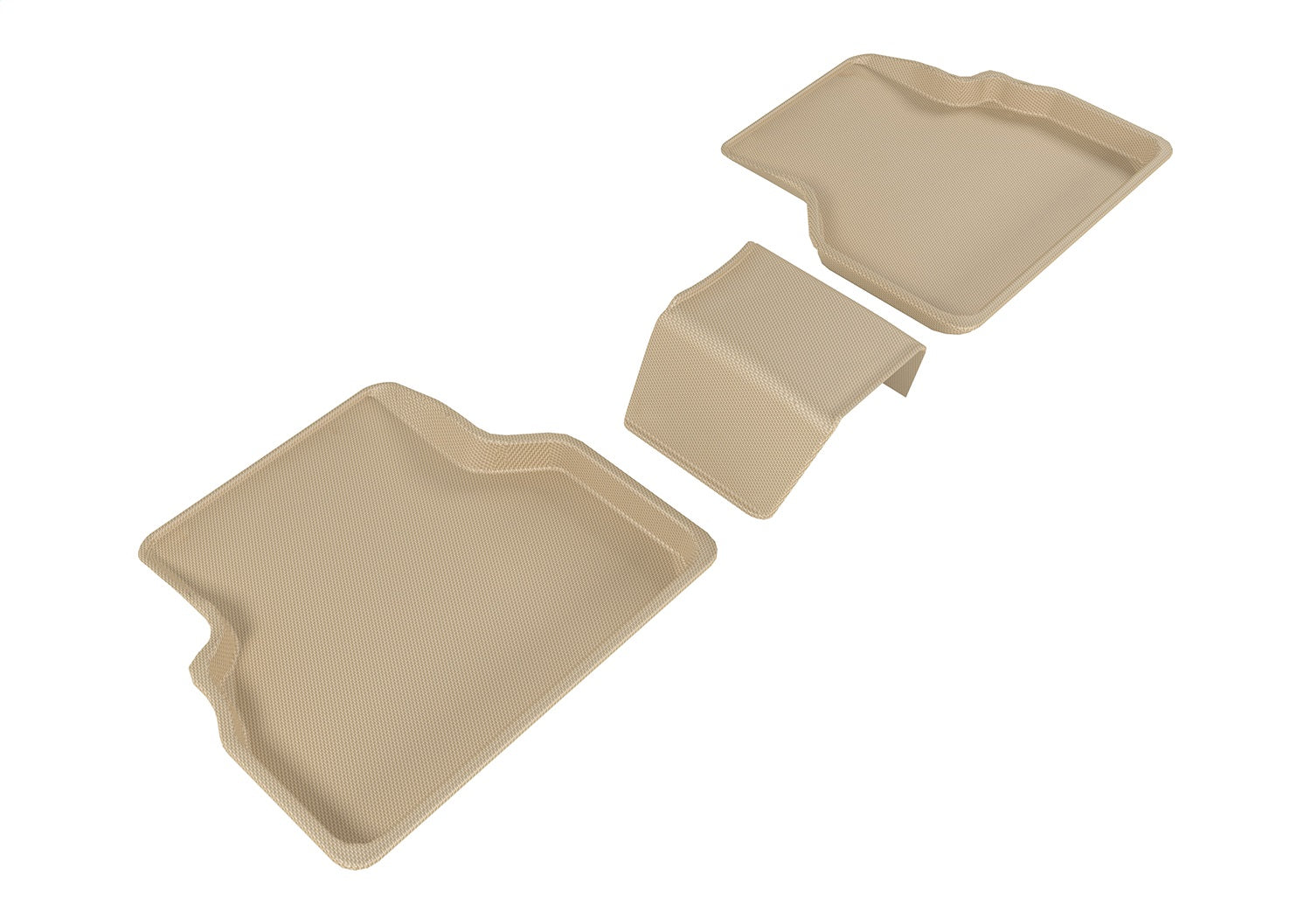 3D MAXpider L1AD03921502 KAGU Floor Mat; Tan; 3 pc.; 2nd Row; Rear; 3D MAXpider L1AD03921502
